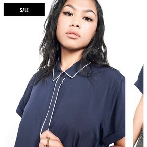 NWT Wildfang | The Empower Piped Button-Up